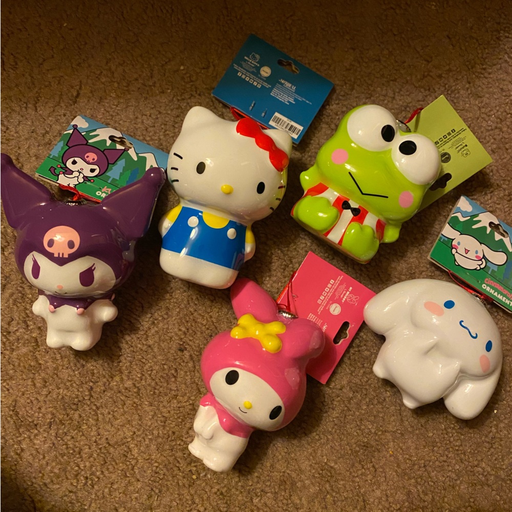 New Hello Kitty and Friends Ornament Set